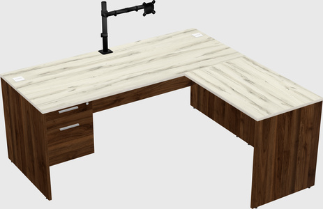 L-shaped office desk