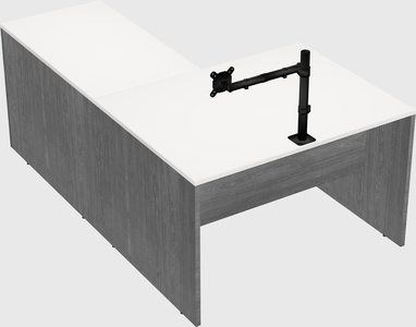 L-shaped office desk