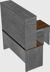 L-shaped office desk