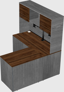 L-shaped office desk