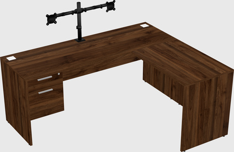 L-shaped office desk