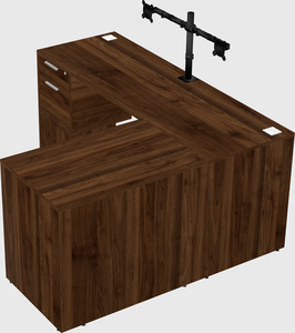 L-shaped office desk