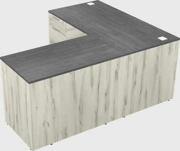 L-shaped office desk
