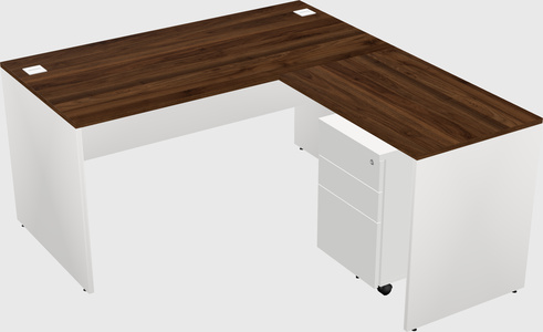 L-shaped office desk