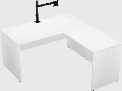 L-shaped office desk