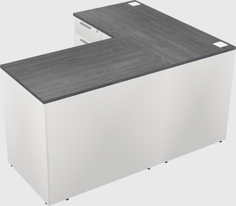 L-shaped office desk