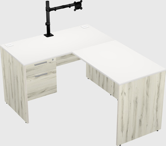 L-shaped office desk