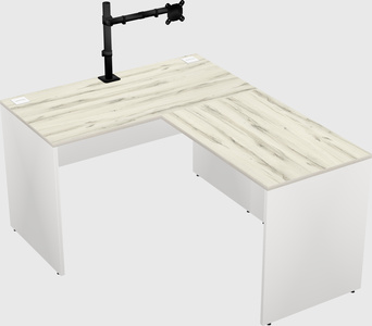 L-shaped office desk