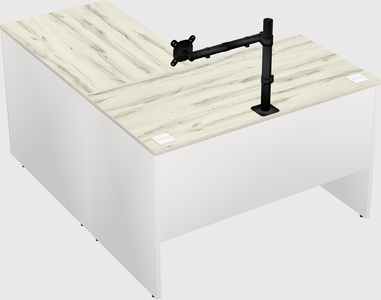 L-shaped office desk
