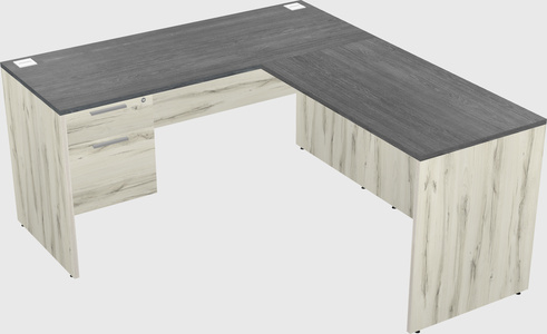 L-shaped office desk