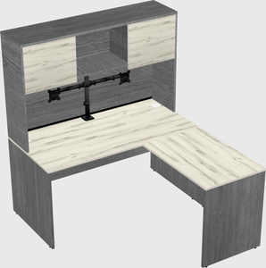 L-shaped office desk