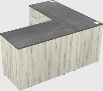 L-shaped office desk