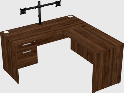 L-shaped office desk