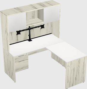 L-shaped office desk