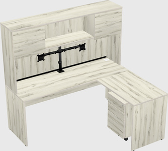 L-shaped office desk