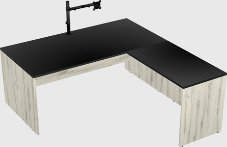 L-shaped office desk