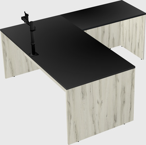 L-shaped office desk