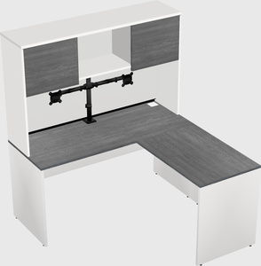 L-shaped office desk
