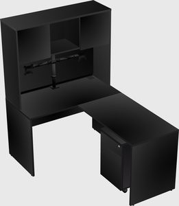 L-shaped office desk