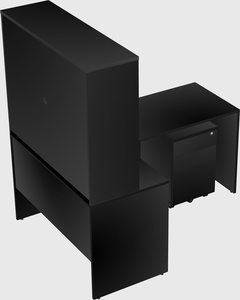 L-shaped office desk