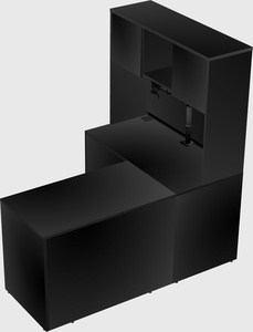 L-shaped office desk