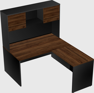 L-shaped office desk