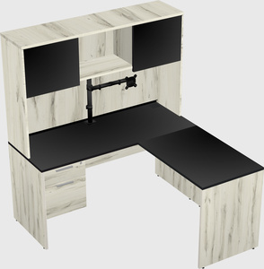 L-shaped office desk