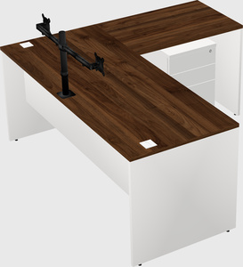 L-shaped office desk