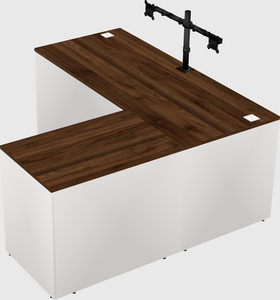 L-shaped office desk