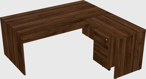 L-shaped office desk