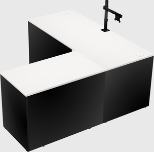 L-shaped office desk