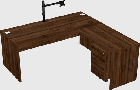 L-shaped office desk