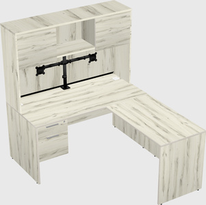 L-shaped office desk