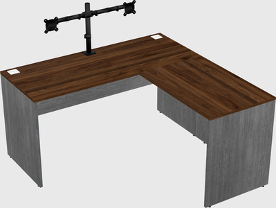 L-shaped office desk