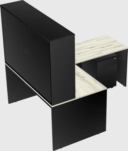 L-shaped office desk