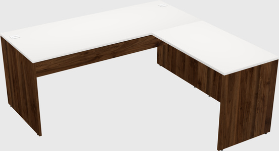 L-shaped office desk