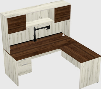 L-shaped office desk