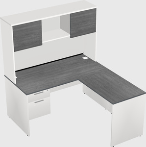 L-shaped office desk