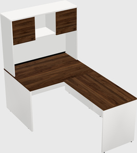 L-shaped office desk
