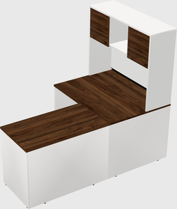 L-shaped office desk