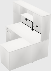 L-shaped office desk