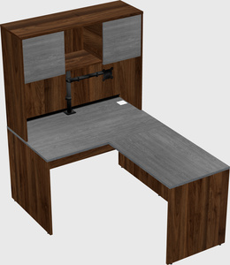 L-shaped office desk