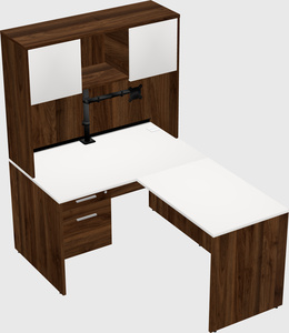 L-shaped office desk
