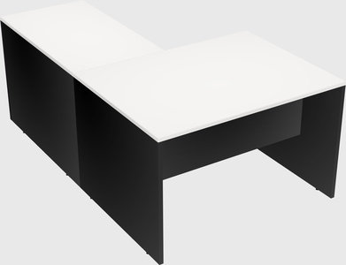 L-shaped office desk