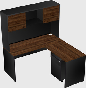 L-shaped office desk