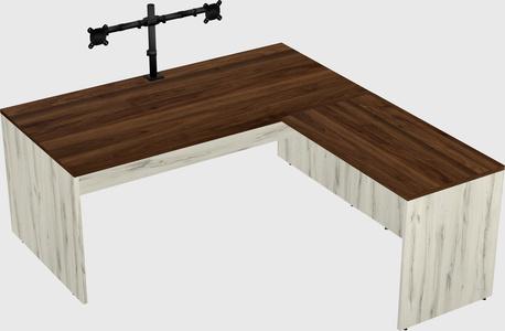 L-shaped office desk