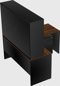 L-shaped office desk