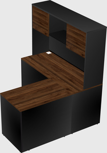 L-shaped office desk