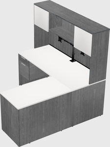 L-shaped office desk