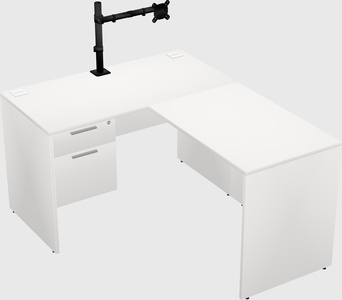 L-shaped office desk